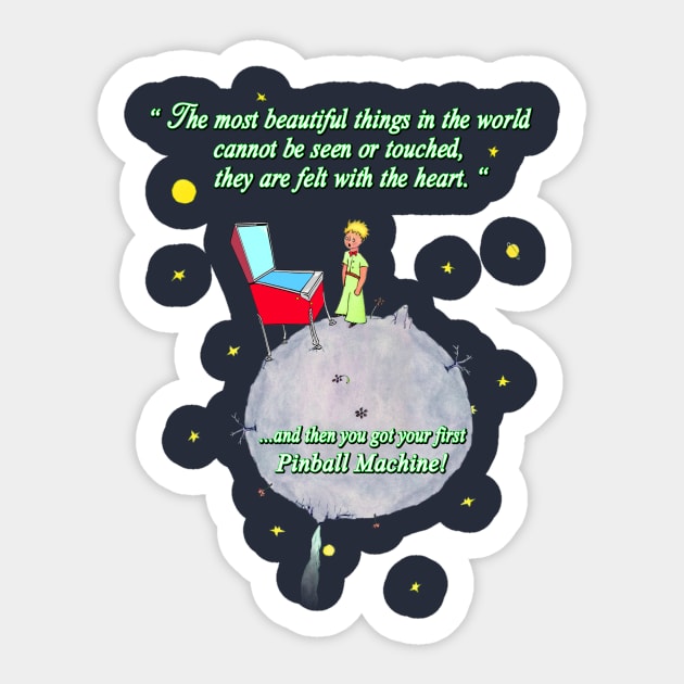 The Little Prince Pinball 1 Sticker by Uwantmytees